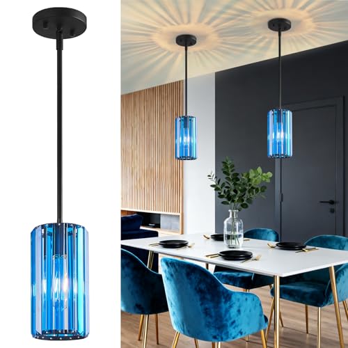 Mini Dark Blue Pendant Light 2-Pack