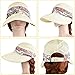 Vbiger Visor Hats Wide Brim Cap UV Protection Summer Sun Hats For Women (Beige)