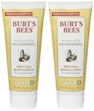 Burt's Bees Naturally Nourishing Milk & Honey Body Lotion 6 oz (Pack of 2)