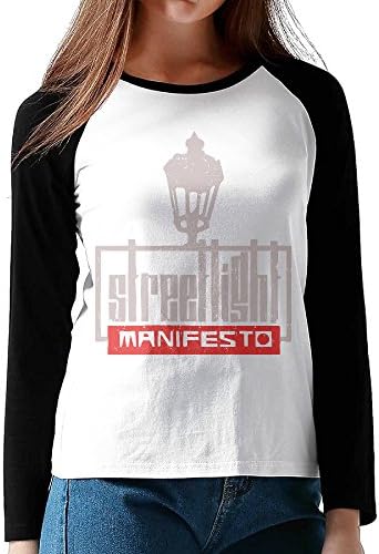 LOVEGIFTTO LADY Womens Streetlight Manifesto Punk Band O-Neck Long Sleeve Raglan Tee Shirt