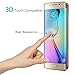 Galaxy S6 Edge Plus Screen Protector, [Full Coverage] [Anti-Scratch] [Ultra HD Clear] 3D Curved Tempered Glass for Samsung Galaxy S6 Edge Plus (Not For S6 Edge) (gold)