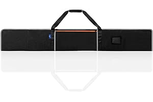 ZELARMAN Guide Rail Bag - Double-Side Padding Track Saw Bag Protective Carrying Case for 55 and 59 Inch Guide Rail Tracks(Black)