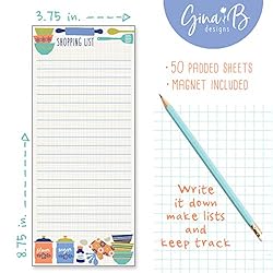 Set of 2- Kitchen Design List Pad, Fridge