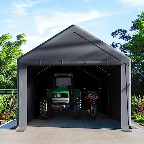 Carport 10'x20' Heavy Duty Canopy Steel Canopy Storage Shed