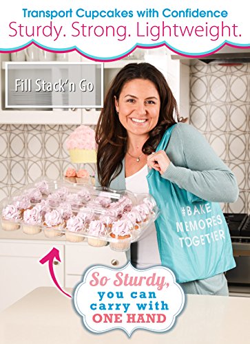 Strongest Disposable Cupcake Boxes - Plastic Containers for 24 Cupcakes [10 Holders Set] Detachable Lid | Tall Dome Storage Container | Travel Carrier | Sturdy Display Tray | Muffin or Cup Cake Holder