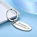 Udobuy Stainless Steel Daddy Father's Gift Keychain - Remember I Love You Dad Keychain Personalised Dad Daddy Gift Present Keychain Christmas Gift