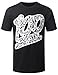URBANCREWS Mens Hipster Hip Hop Dollar In 100 Crewneck T-Shirt BLACK XLARGE