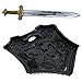 Tigerdoe Gladiator Costume - Helmet, Shield, & Sword - Roman Armor Knight - 3 Pc - Halloween Costumes for Men