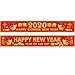 Frienda Chinese 2020 New Year Decorations, New Year Party Suppliers Year of The Mouse Party Banner with 20 Glue Point (Chinese New Year Red)