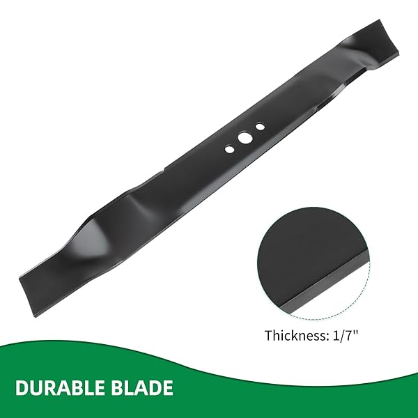 WYEVEE 331737B MULCHING LAWN MOWER BLADE, COMPATIBLE WITH AYP/CRAFTSMAN/HUS QVARNA/POU LAN 21″ CUT MOWERS, REPLACES 165833, 175052, 406712, 176135, 532175064, 2 PACK