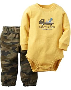 Carter's Baby Boys 2-Piece L/S Bodysuit & Pant Set