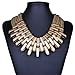 QIYUN.Z (TM Swarovski Multiple Layers Black Chains Twisted Women's Choker Bib Necklace Fashion