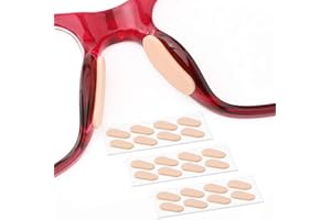 Soft Foam Nose Pads Self Adhesive Non-Slip Eyeglass Nose Pads, Thin Nosepads for Eyeglasses Sunglasses Glasses,12Pairs,1.0MM 