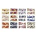 ALLYDREW 50 Sheets Flowers Water Slide Nail Art Nail Decals Water Transfer Nail Decal Sheets
