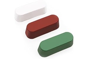Sunxeke Metal Buffing Polishing Compound Kit,Buffing Wheel Compound Including White Diamond,Red Rouge, General Green(3 Pack, 3.5 Oz)
