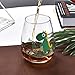 Funny Wine Glasses - Don't be A Cuntasaurous Wine Glass - 15 oz Novelty Wine Glass Wine glasses with Sayings Novelty Gift Funny Dinosaur Gifts for Christmas Thanksgiving Festival Friends Gift Present