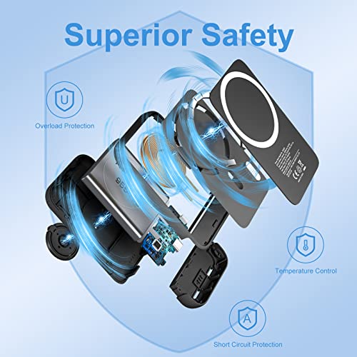 MYao Wireless Power Bank, 5000mAh Mini Portable Charger with