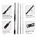 Goture Xceed Casting Fishing Rods, 30 Ton Carbon Fiber Portable Four Piece Fishing Poles, 7’ / M Power/Medium Fast Action/Casting Rod