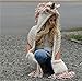Carno store Winter Kids Warm Unicorn Animal Hats Knitted Hood Scarf Beanies for Autumn Winter （Thickening）