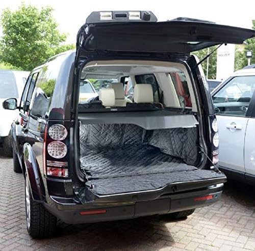 UK Custom CoversFits Discovery 3 (2004-2009) Tailored Waterproof Quilted Boot Liner Mat Black - QBL214B