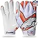 Franklin Sports Denver Broncos Youth NFL Football Receiver Gloves - Receiver Gloves For Kids - NFL Team Logos and Silicone Palm - Youth M/L Pair