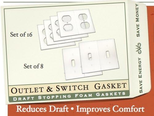 Gasket Covers, Electrical Outlet & Light Switch Plate Draft Stopper Foam Gaskets (1)