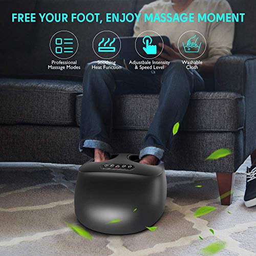 KEYWING Foot Massager Shiatsu Foot Massager with Remote, Feet Massager Air Compression, Deep Kneading Therapy & Multiple Mode Options