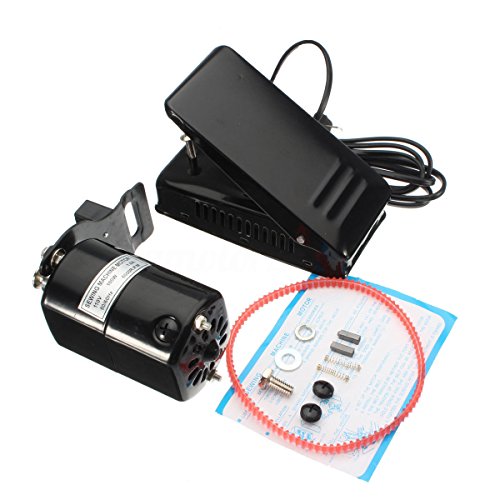 OmkuwlQ 1.0 Amps 110V 100W Aluminum Universal Home Sewing Machine Motor Foot Pedal Controller
