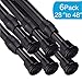QINGYUN 6PCS Spring Tension Curtain Rod 28 to 48 Inch, Adjustable Tension Rod Spring Curtain Rods For Window, Cupboard, Kitchen