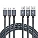 Micro USB Cable 3-Pack 10ft / 3m, BeneStellar Premium Nylon Braided USB 2.0 A Male to Micro B Charger Cord for Samsung, LG, Motorola, Nexus, HTC, Android devices and More (Black 10ft)