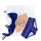 Mesh Laundry Bag for Washing Lingerie and Delicate Garments, Box of 1 White Bag with Exclusive 4 Inch Width Design