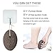 Pumice Stone Lava Foot Scrubber - Airdom Natural Earth Volcanic Lava Wet Back Exfoliating Rock for Feet Heel Toe Scrubber Pedicure Massage Spa and Foot Dead Skin Callus Corn Remover Tool