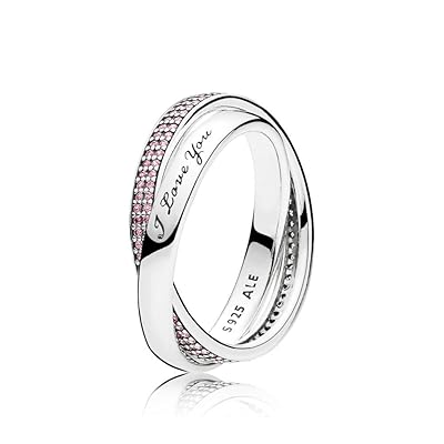 PANDORA Sweet Promise Ring with Pink CZ Size 54 EU Kuwait