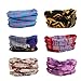 6pcs Assorted Seamless Outdoor Sport Bandanna Headwrap Scarf Wrap