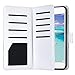 ULAK Compatible with iPhone 8 Plus/iPhone 7 Plus Wallet Case with Card Holder, Premium PU Leather Flip Cover with Kickstand Magnetic Closure Shockproof Case, Marble Pattern