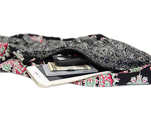 Luxury Scarf Camera Strap with Hidden Pocket~ Hold Your Phone, Keys, Cash and Spare Memory Card Right Where You Need Them! Quality USA Made (BlackBerry) - Thumbnail 4