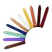 Aokbean 10pcs Colors Flower Antique Carved Wax Sealing Sticks for Retro Vintage Wax Seal Stamp Without Wick (Multi-Color)