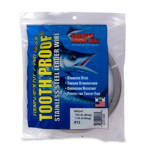 Buy American Fishing Wire Tooth Proof Stainless Steel Single Strand