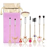 Beauty Warrior 8 Pcs Makeup Brushes Set Foundation Contour Powder Eye Shadow Eyeliner Lip Blending Cosmetic Beauty Make Up Brushes Tools …