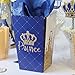 Big Dot of Happiness Royal Prince Charming - Baby Shower or Birthday Party Favor Popcorn Treat Boxes - Set of 12