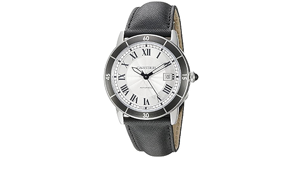 Amazon.com: Cartier Ronde Croisiere Plata Dial Automático Mens Reloj  wsrn0002 : Ropa, Zapatos y Joyería