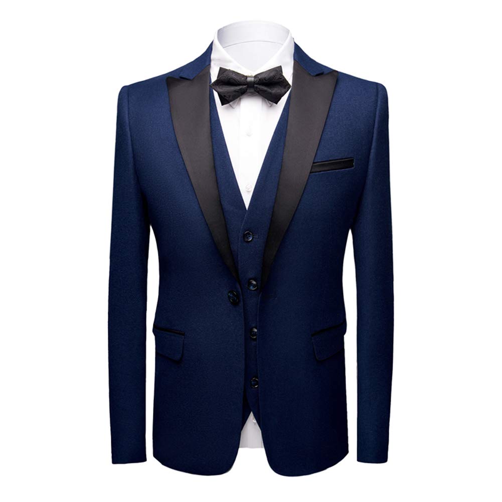 Sliktaa Costume Homme 3 Pièces Formel Slim Fit Classique