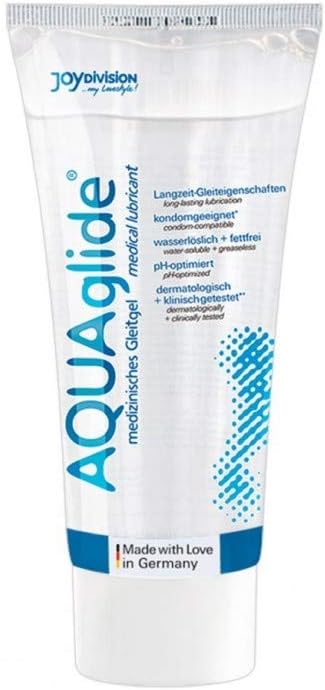 Joydivision AQUAglide 50 ml Lubricant Natural, Odorless & Transparent, Crystal-Clear Lubricant, Suitable for Latex Condoms
