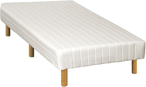 Amazon タンスのゲン 一体型 脚付きマットレス 高脚25cm ボンネルコイル セミダブル ベッド ノンホルムアルデヒド ベッド下収納 アイボリー 01 大型商品 脚付きマットレス オンライン通販
