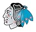 Blackhawks with Chicago Flag Vinyl Sticker 5