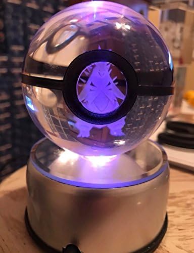 Pokemon Tyranitar LED Crystal Ball k9 Pikachu Charizard Mew Plush Go