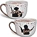 STAR WARS Princess Leia and Han Solo Coffee Latte Mug Set - I Love You, I Know - Cute Pinache Design - Great for Couples and Fans