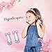 SmitCo LLC Little Girl Earrings, Silver Tone Rhodium Plated Set for Kids/Children, Hypoallergenic