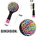 Hilinker Hair Brush - Detangle Hair Easily With No Pain - Good For Wet Or Dry Hair - Adults & Kids Rainbow (Black)