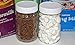 Plastic Jars with Screw On Lids - 16 Oz - Pack of 6 - Non-BPA Clear PET Storage Containers with Sealing Caps